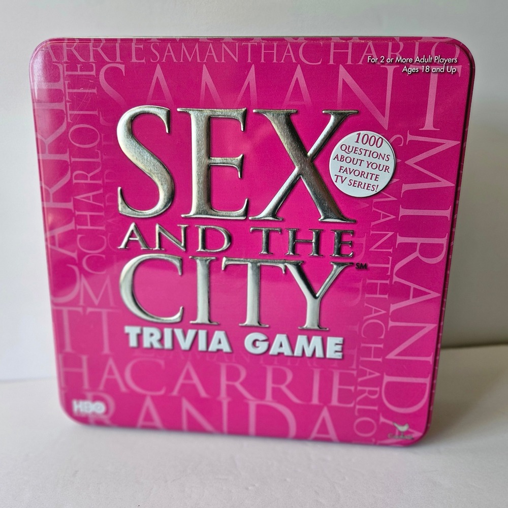 Sex And The City TRIVIA GAME - HBO Collectible Tin - EXCELLENR